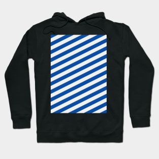 Chelsea Blue and White Angled Stripes Hoodie